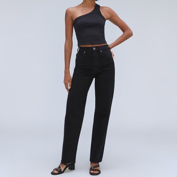 Everlane The Way High Jeans in Organic Cotton Coal Wash Size 29 Long - Picture 1 of 9